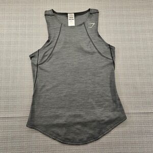 Gymshark Tank Top Womens M Gray Racerback Lightweight Athletic Gym Shirt